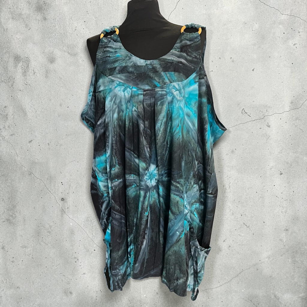 Luna serena aparte batik top, past voor  mt 50 52-54