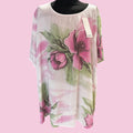 La Bass tuniek in linnenlook  beige roze Plus size
