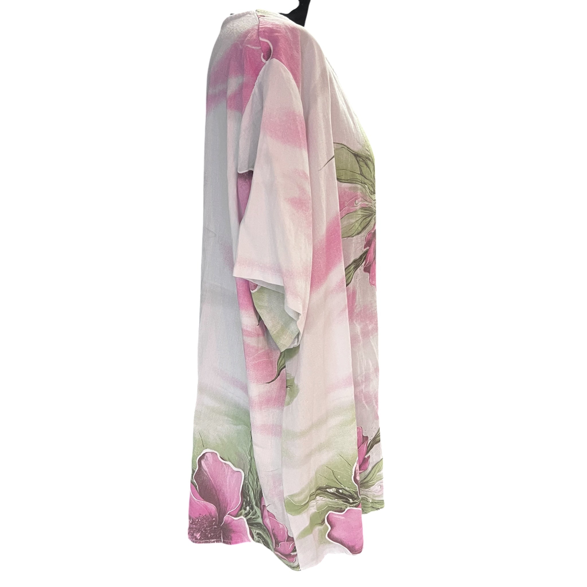 La Bass tuniek in linnenlook  beige roze Plus size
