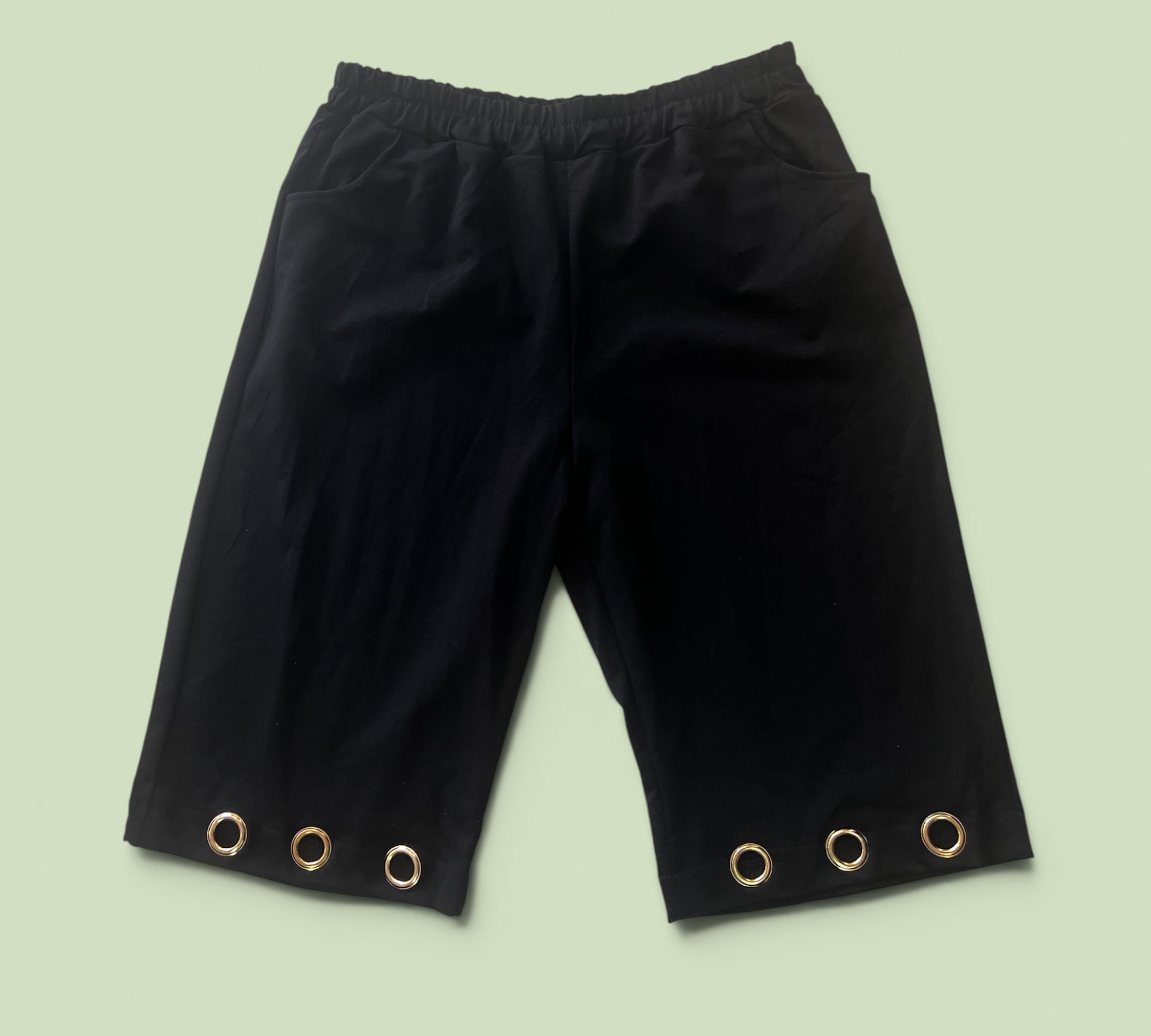 Bermuda tricot short past voor mt 50-52-54 zwart