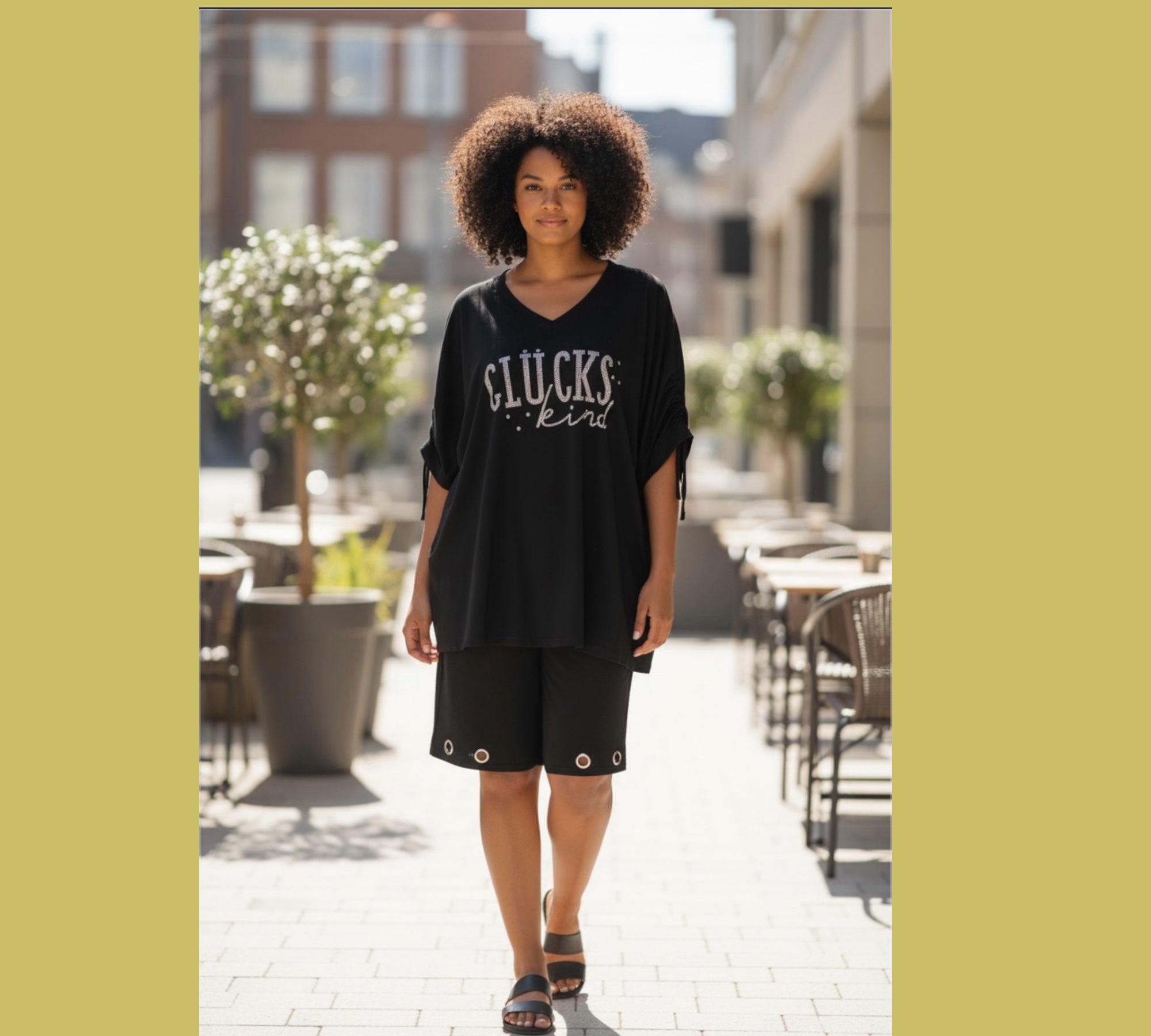 Shirt met glitter tekst Plus size voor meerder maten tot 56/58
