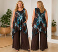 Luna serena lange Asymmetrische batik Alijn  top, past tot maat 58