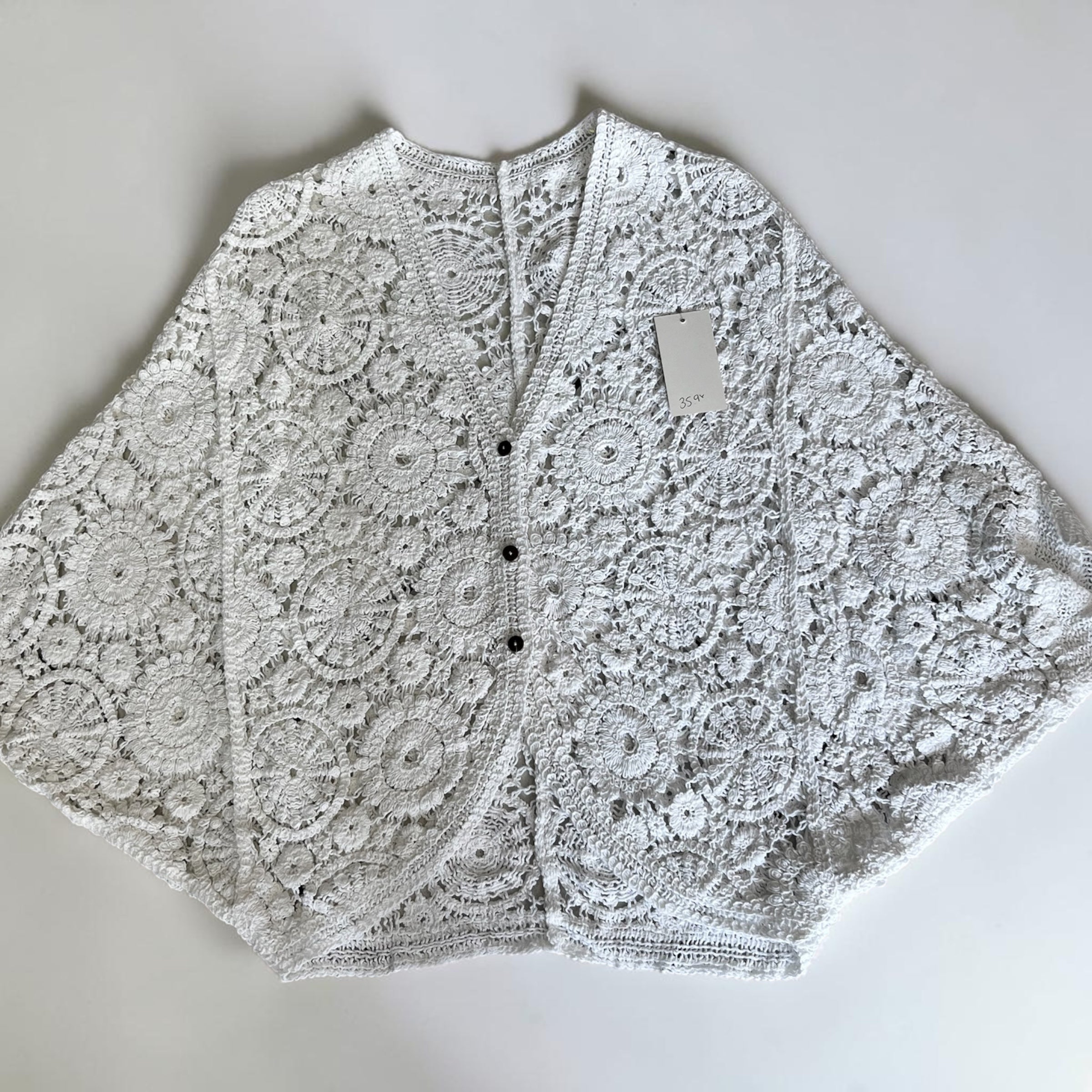 Kanten vest wit plus size Past voor ale maten tot maat 58