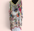 Voile tuniek viscose One size past tot maat 58