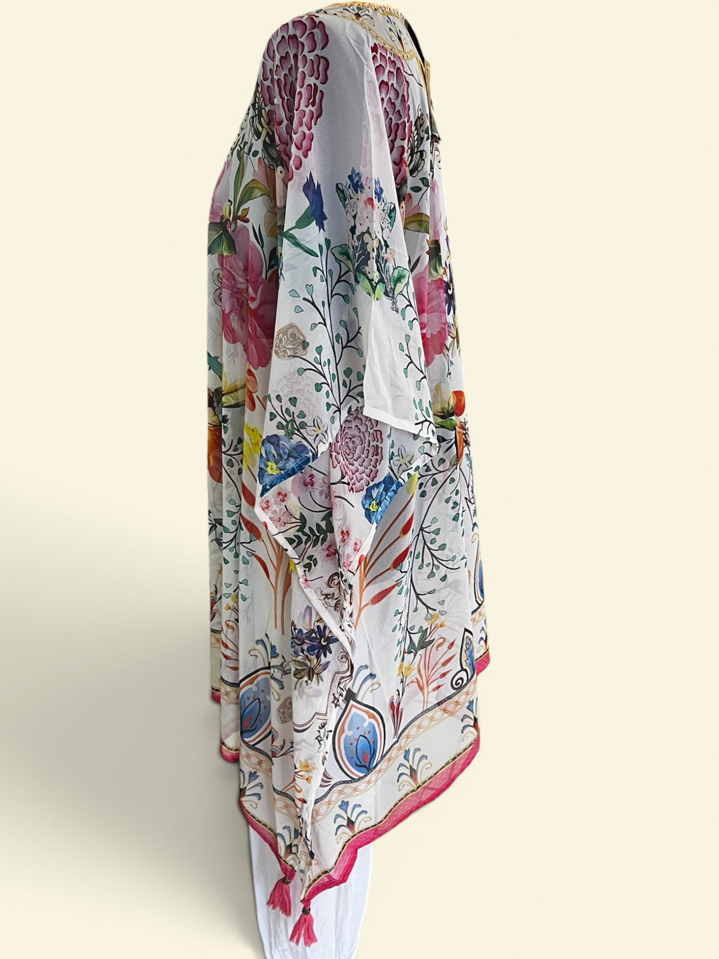 Voile tuniek viscose One size past tot maat 58