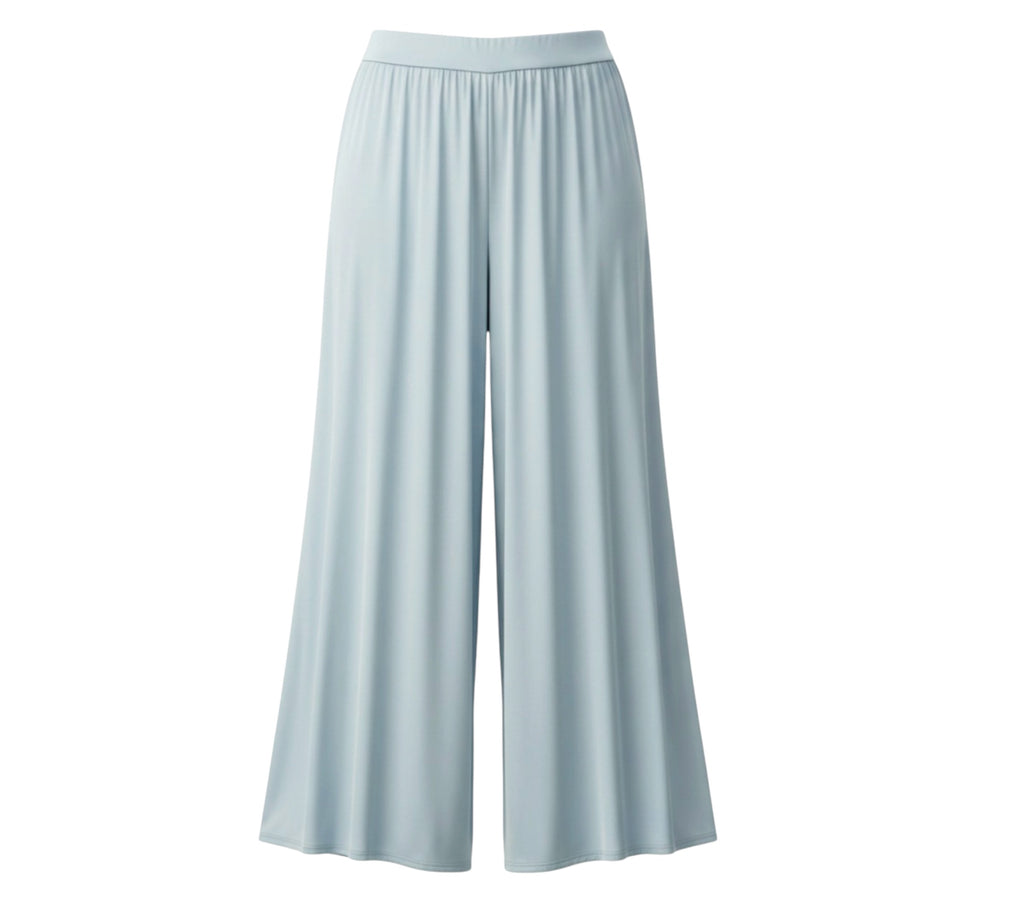 Licht blauwe broek wijde pijpen stretch One size