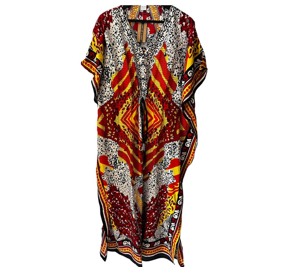 Kaftan maxi jurk One size