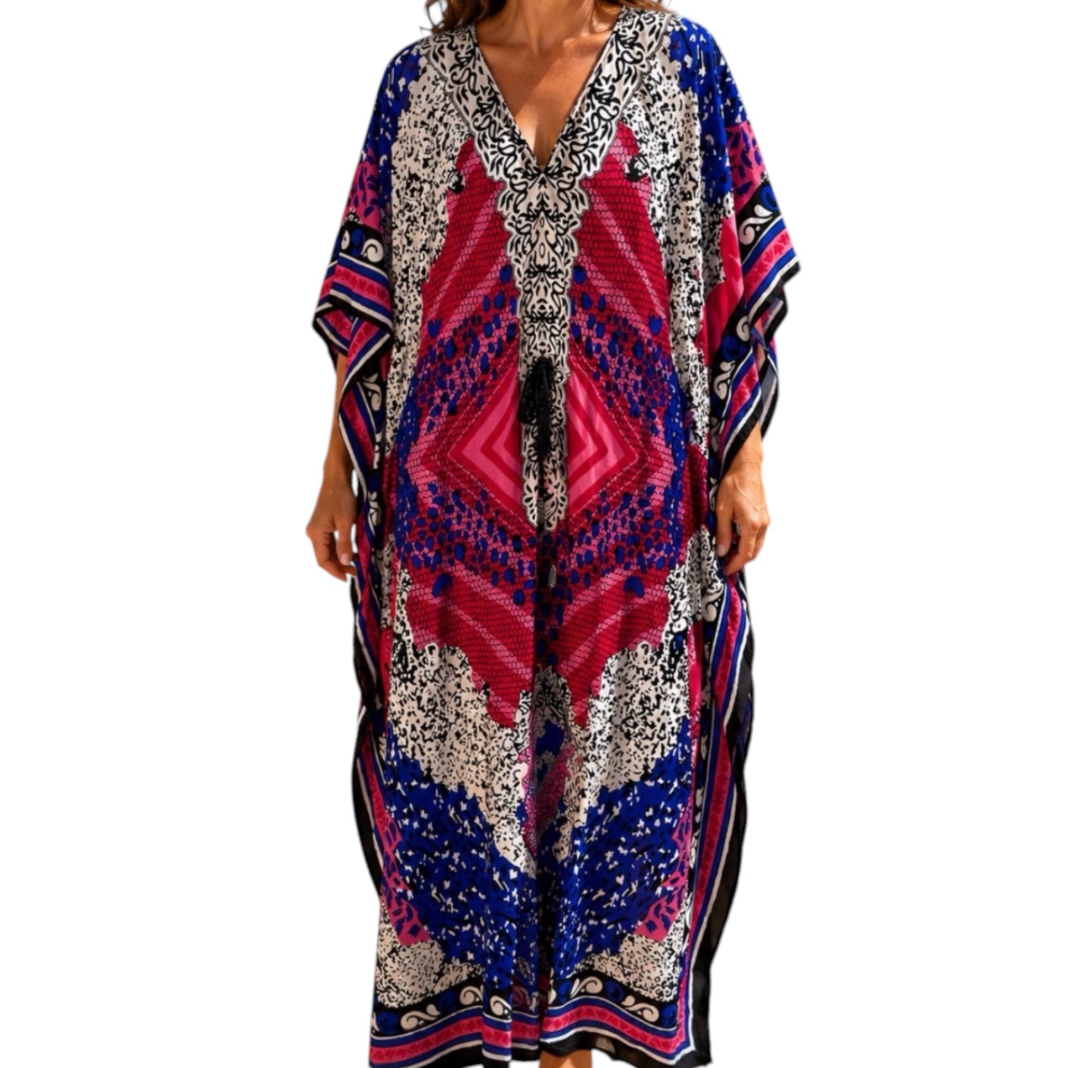 Kaftan jurk maxi dress One size
