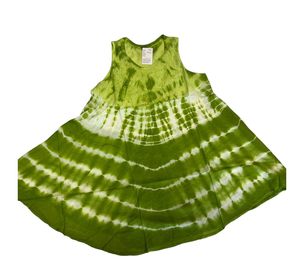 Tie Dye jurkje Mouwloos One size past voor 48- 50-52