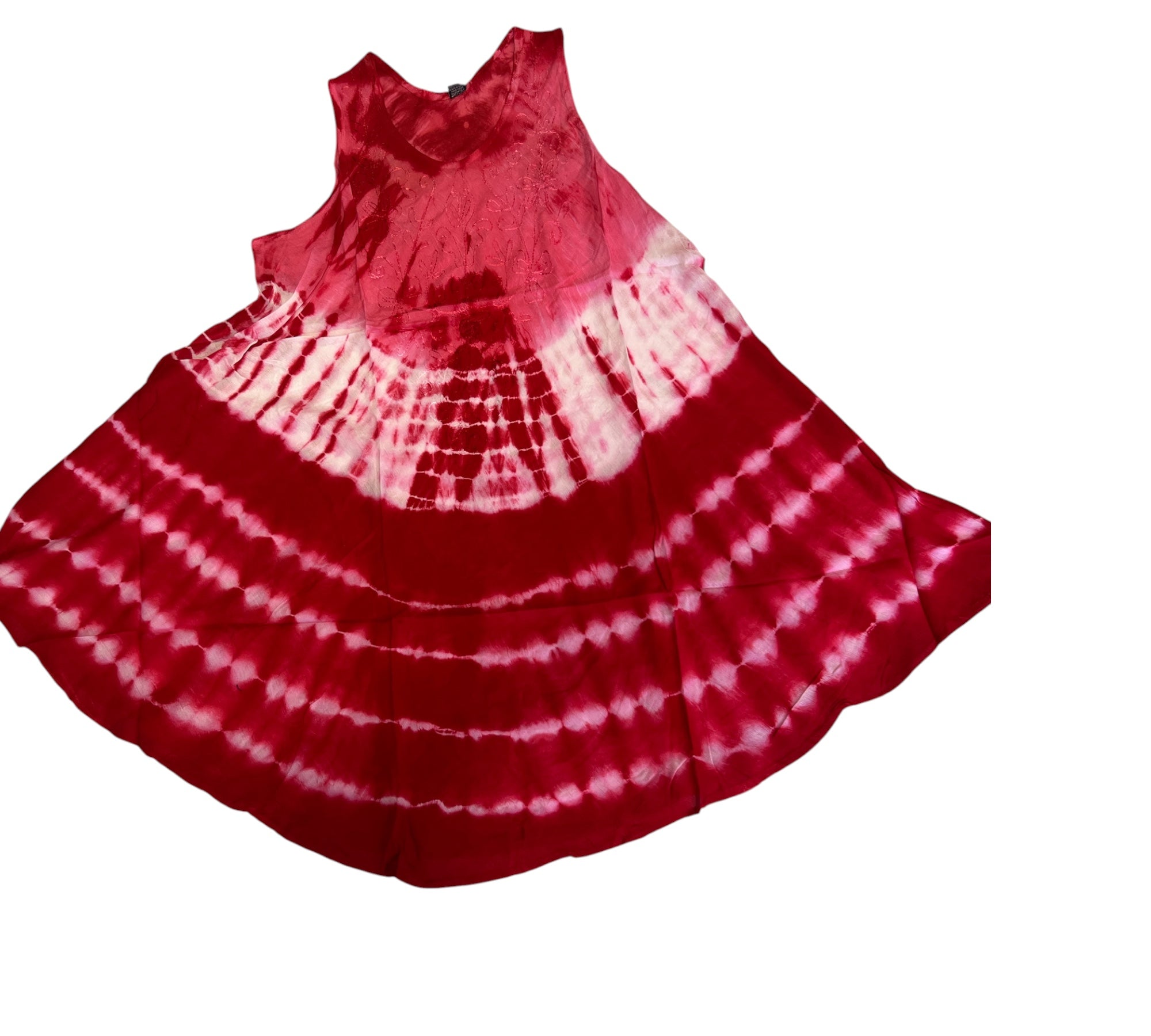 Tie Dye jurkje Mouwloos One size past voor 48- 50-52