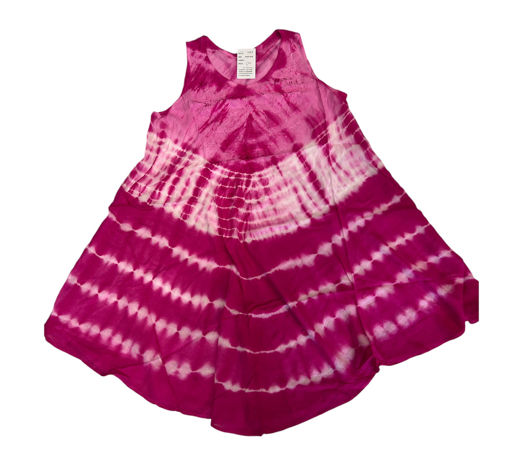 Tie Dye jurkje Mouwloos One size past voor 48- 50-52