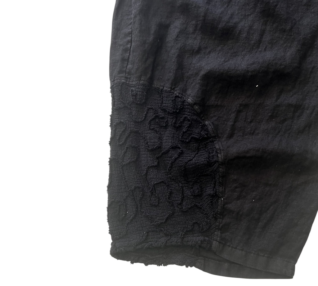 Moonshine ballon broek zwart linnen Plus Size