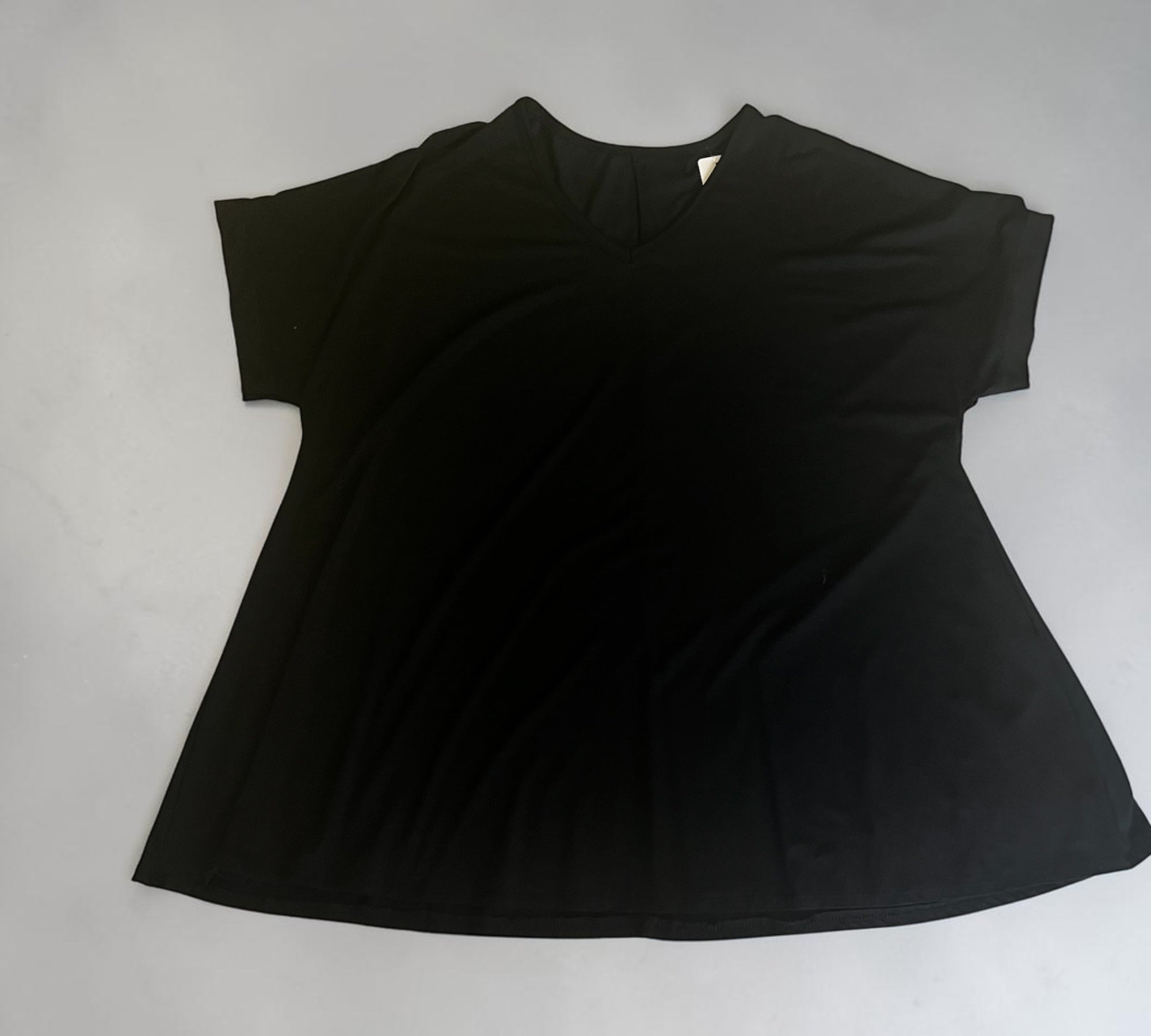 Alijn shirt zwart korte mouw One size past tot maat