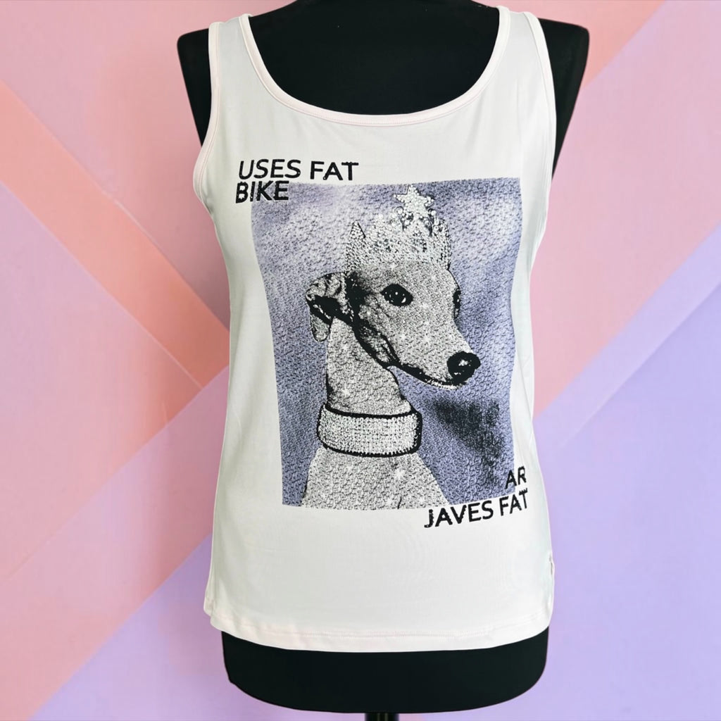 Top stretch travel stof in maat s/m en l/xl van Rose