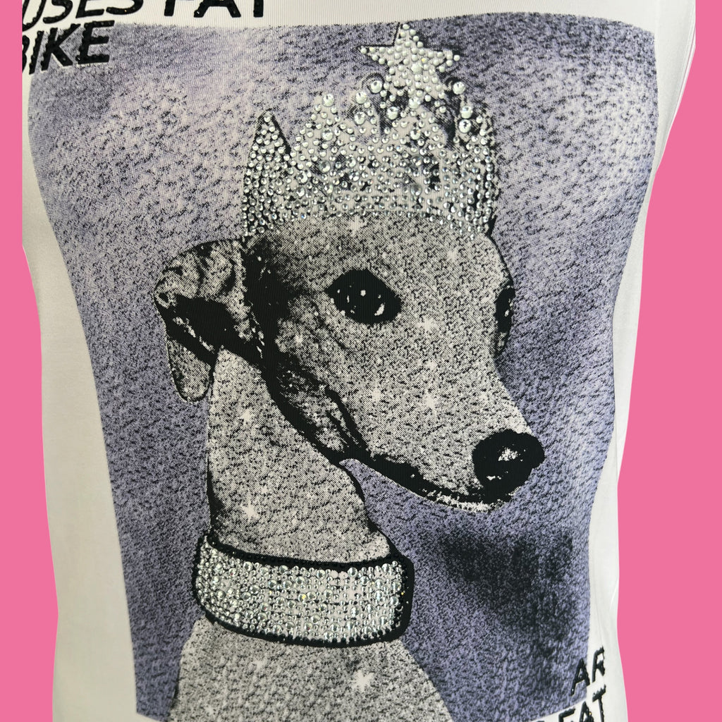 Top stretch travel stof in maat s/m en l/xl van Rose