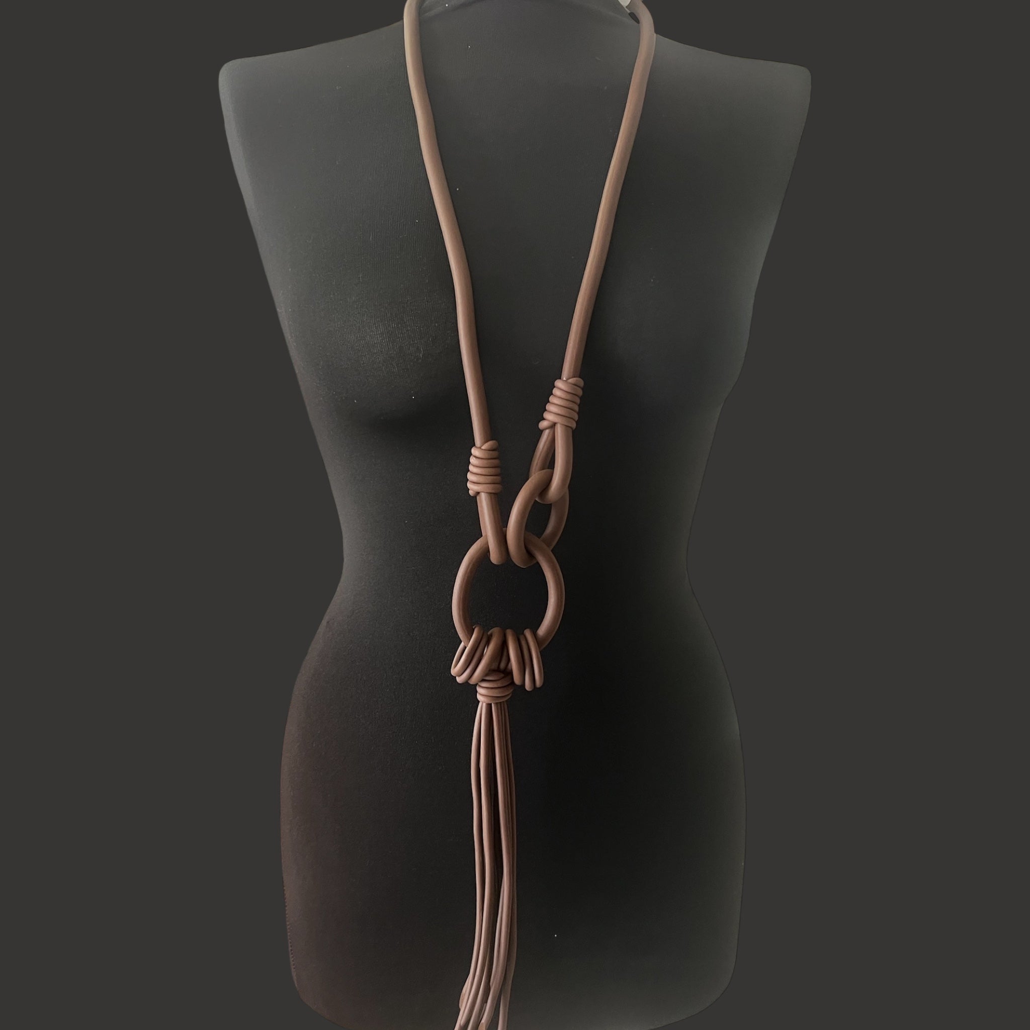 Rubberen ketting bruin