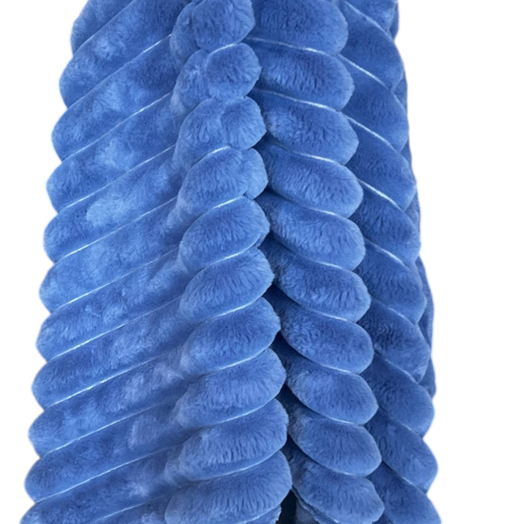 Poncho Fake fur blauw One size