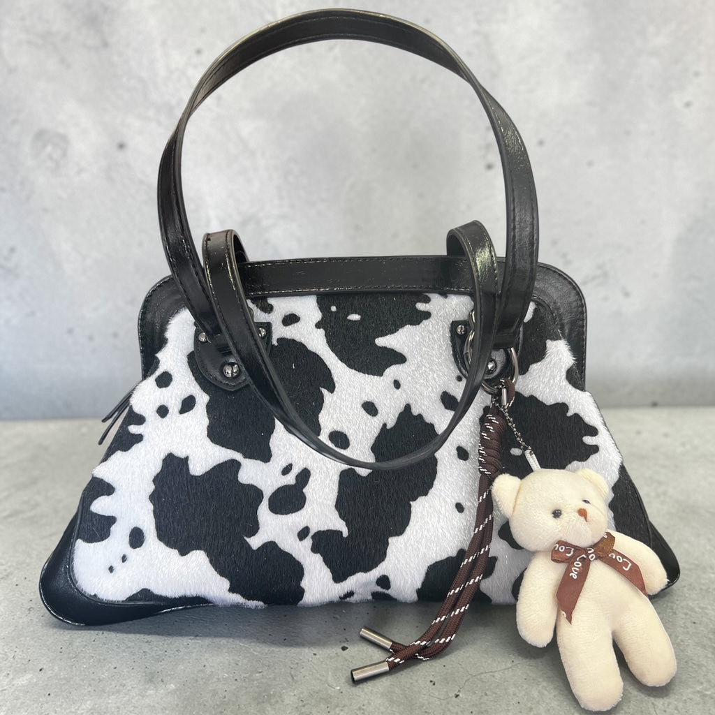 Koeien print hand tas