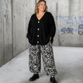 Broek animal print Plus size past tot maat 58
