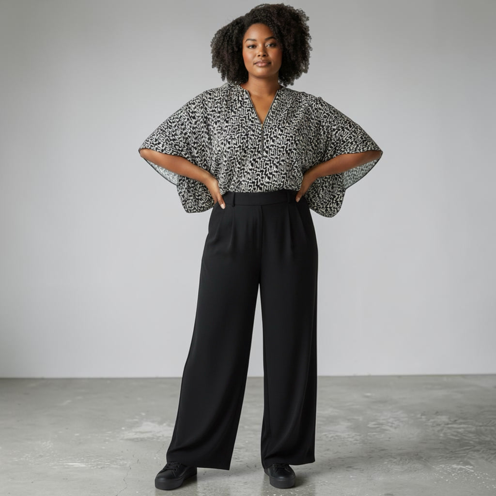Wjde korte top One size past tot maat 48/50/52