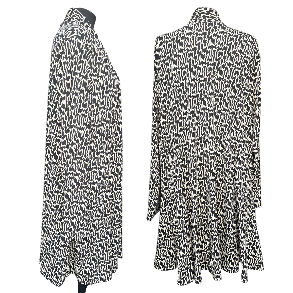 Vest zwart beige met stretch past voor maat 48-50-52