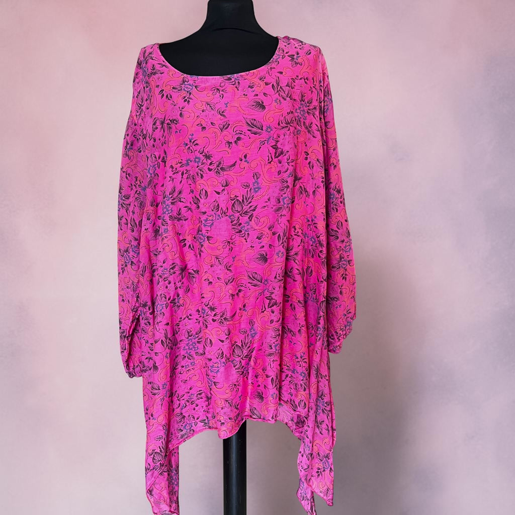 Alijn tuniek  zijde/viscose past voor maat 54-56-58
