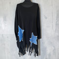 Alijn tuniek met sterren jeans stof Moonshine maat  54-56-58