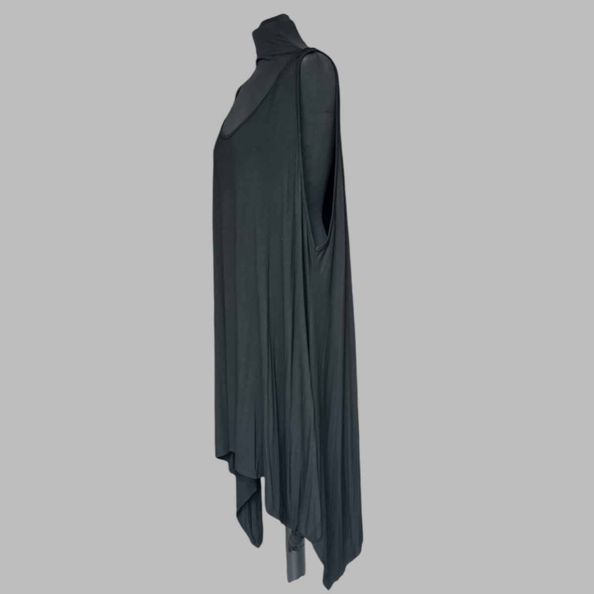 Top Asymmetrisch Moonshine zwart past voor maat 54=56-58