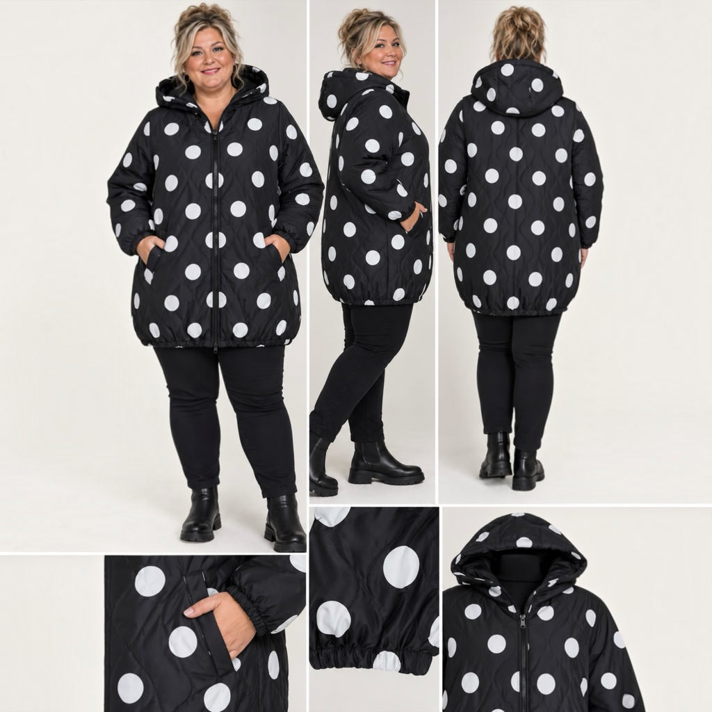 Polkadot jack Plus size past voor meer maten