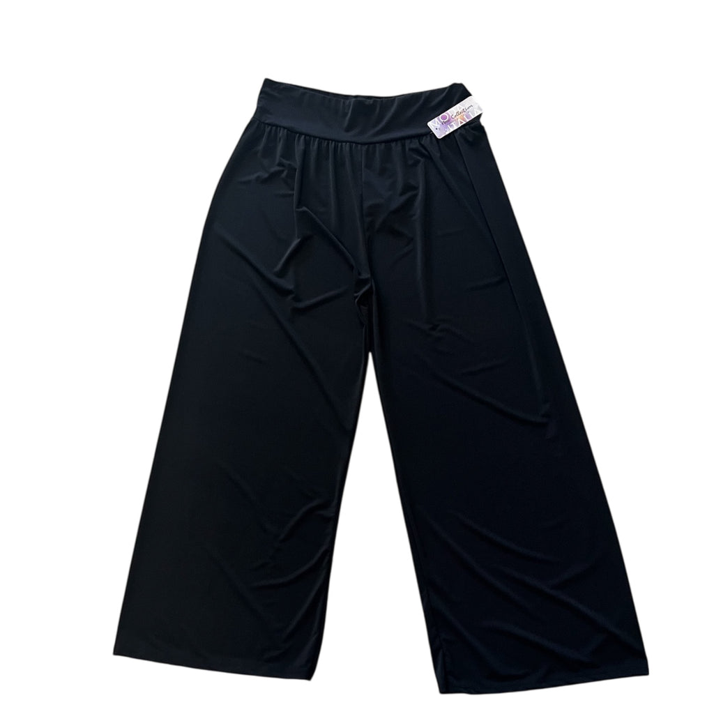 Broek wijde pijpen (recht) zwart One size past voor mt 48-50-52