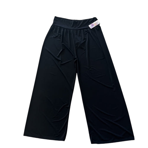 Broek wijde pijpen (recht) zwart One size past voor mt 48-50-52