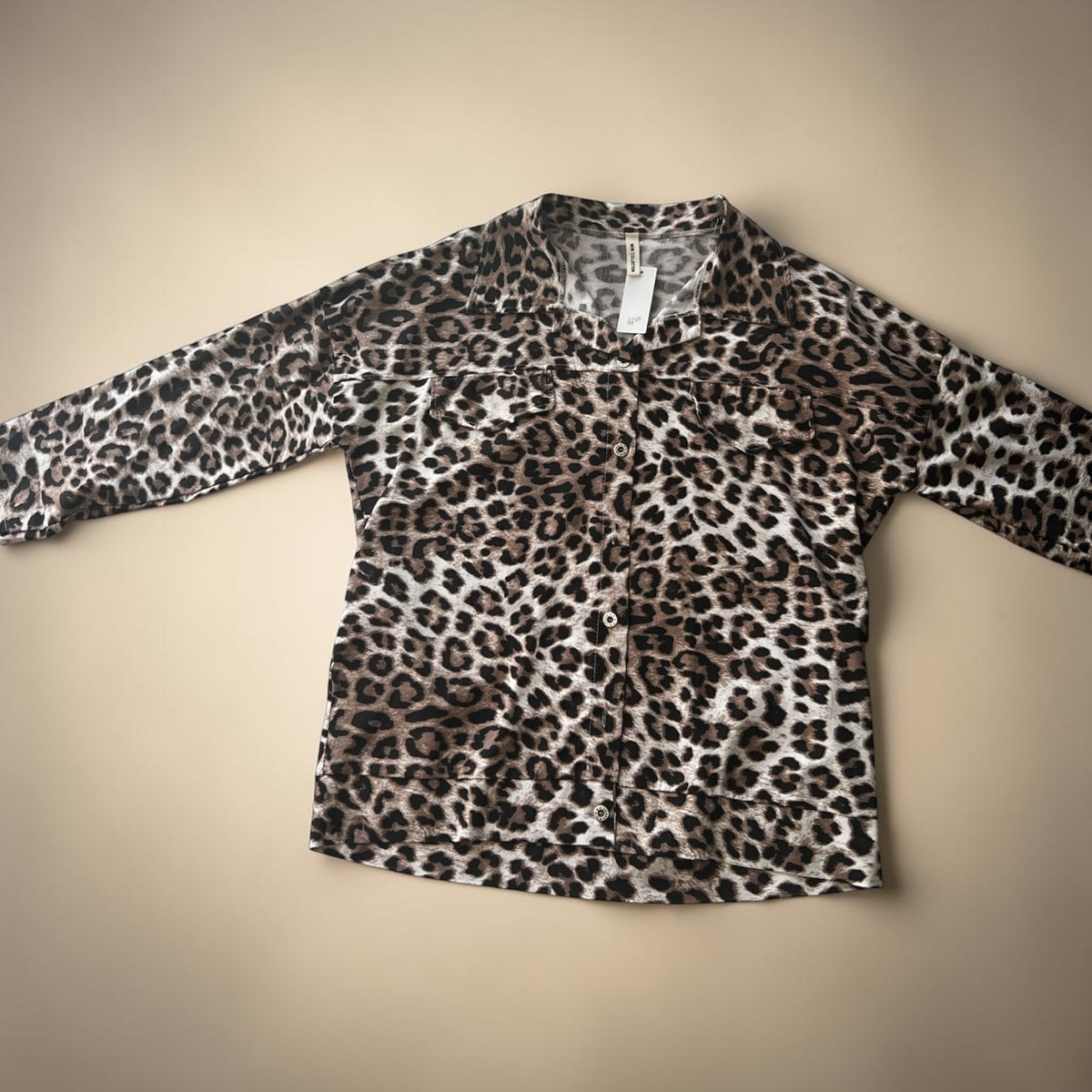 Panter blouse stretch past voor maat  52-54-56-68