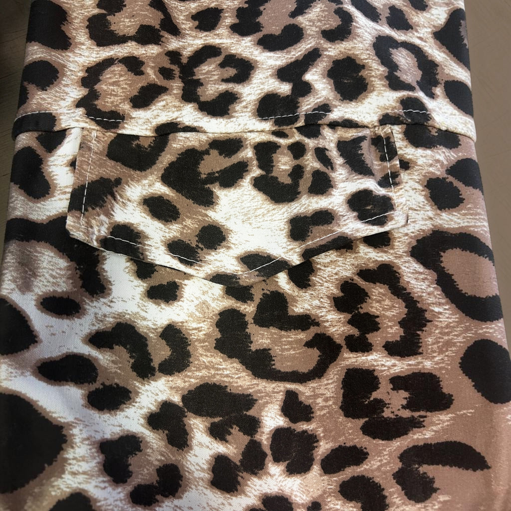 Panter blouse stretch past voor maat  52-54-56-68