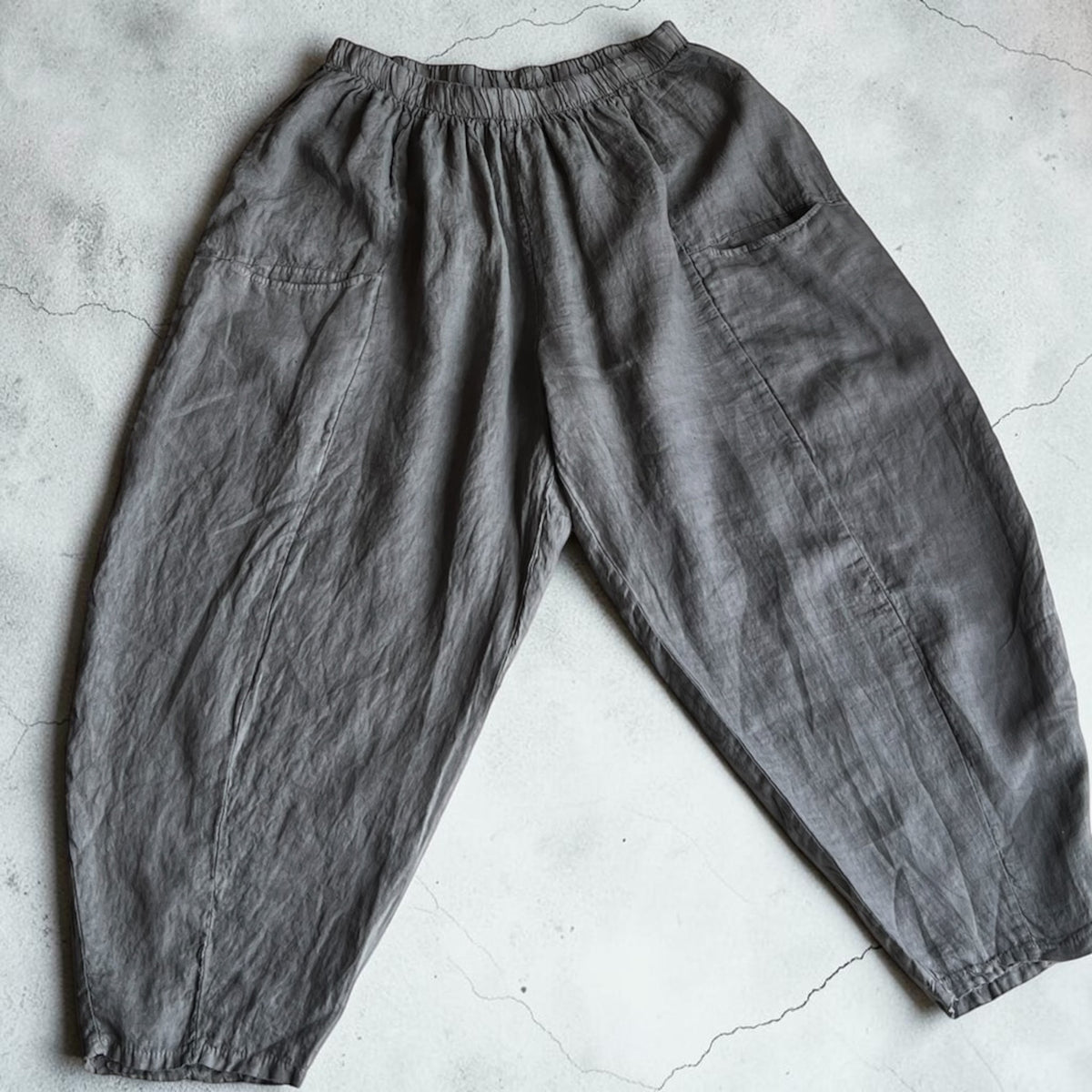 Moonshine ballon broek linnen grijs maat 4 en 5