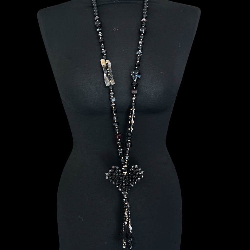 Lange ketting met hart