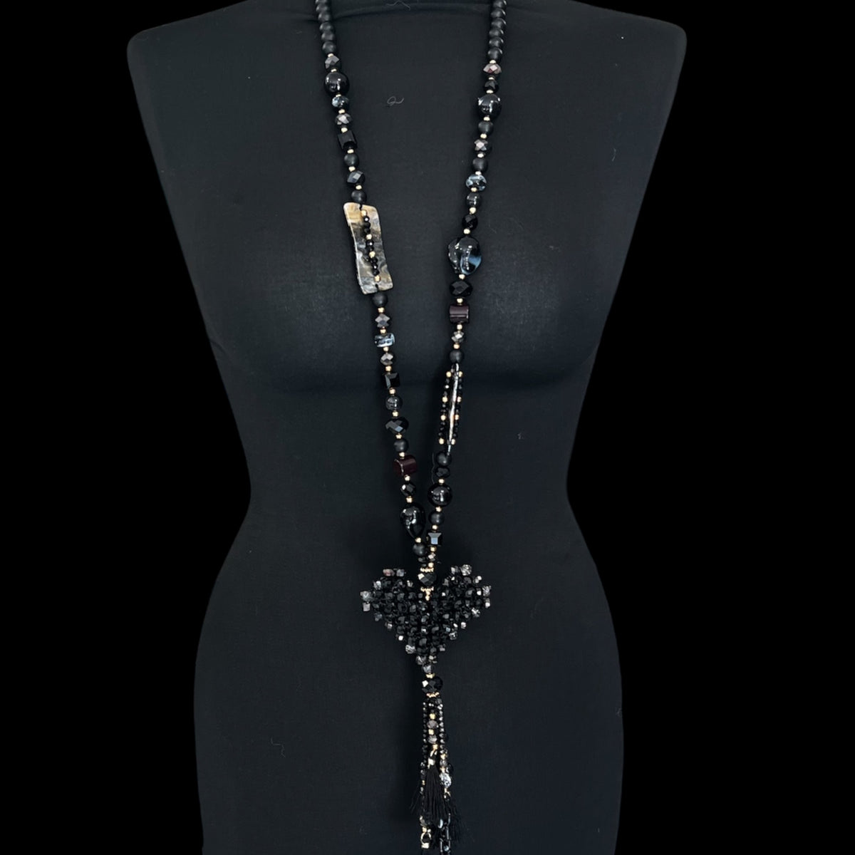 Lange ketting met hart