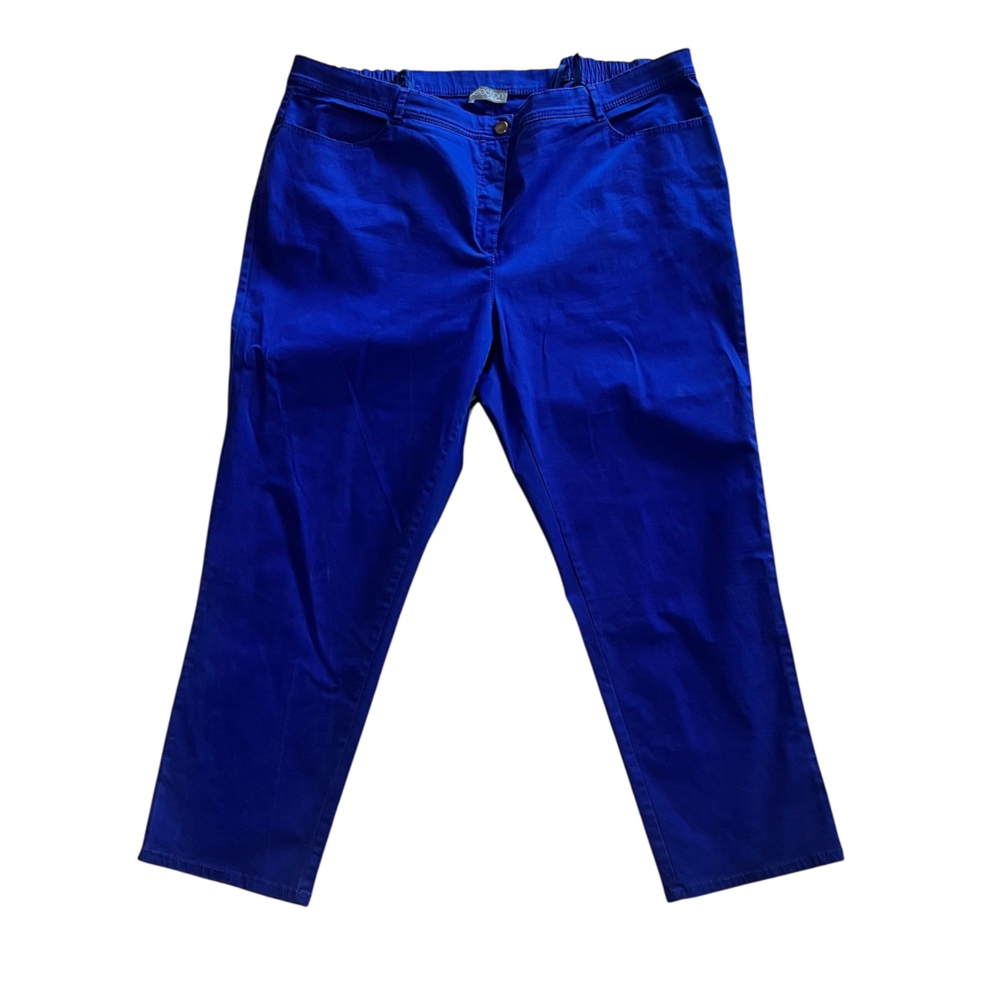 Ulla Popken Selection kobalt broek maat 54