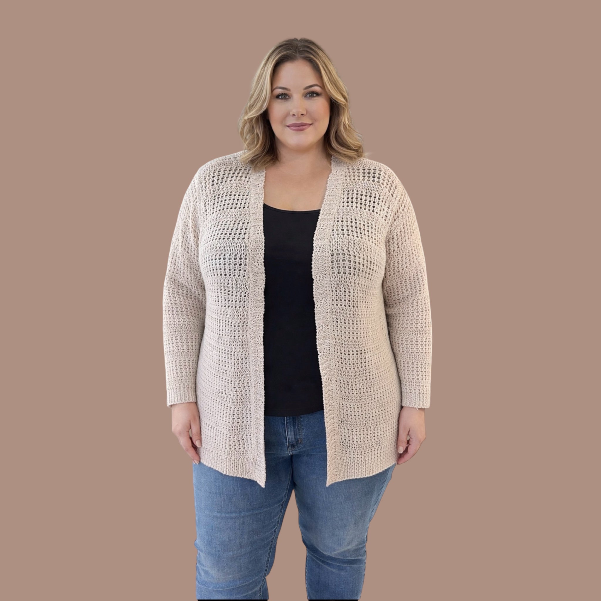 Vest beige Exxcellent mt 48