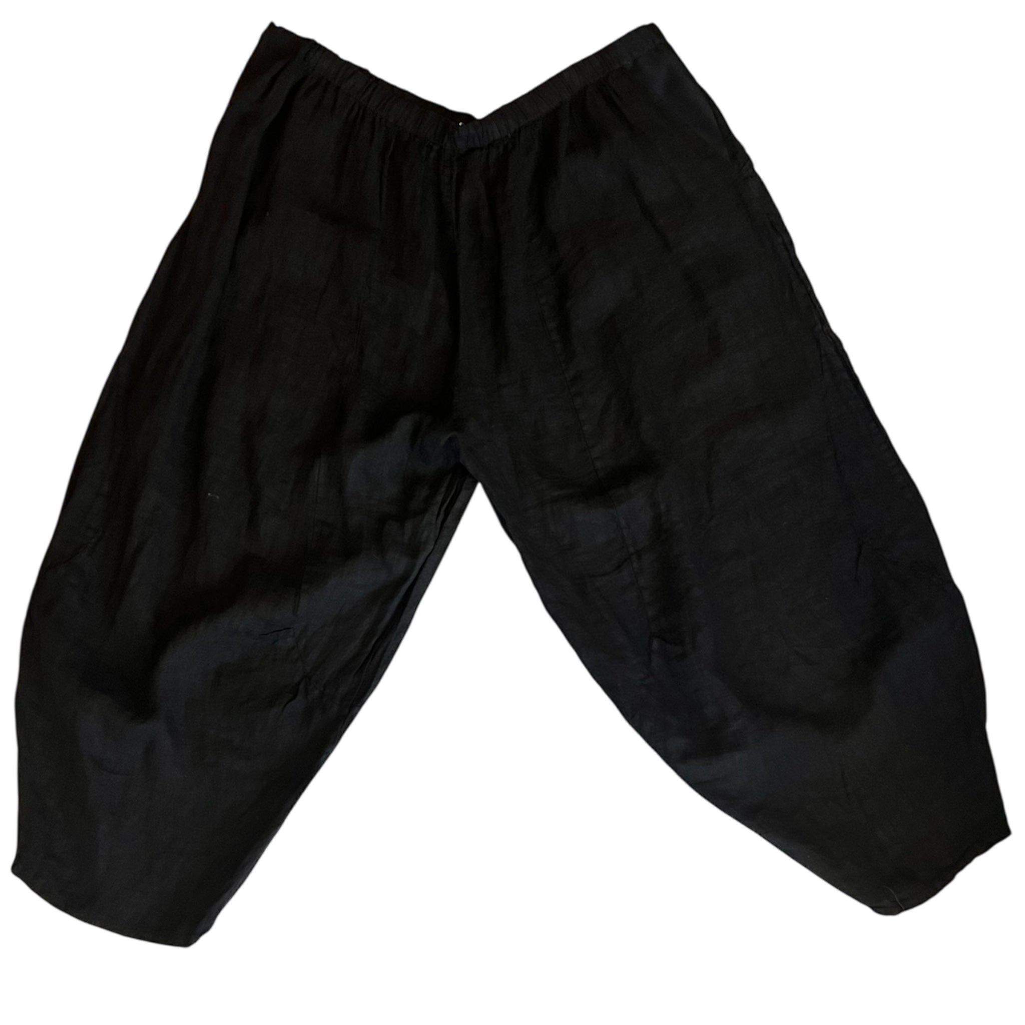 Linnen ballon achtige broek zwart past voor maat 54/56 en 58