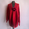 Vest bordeaux one size past voor mt 48 tot 58