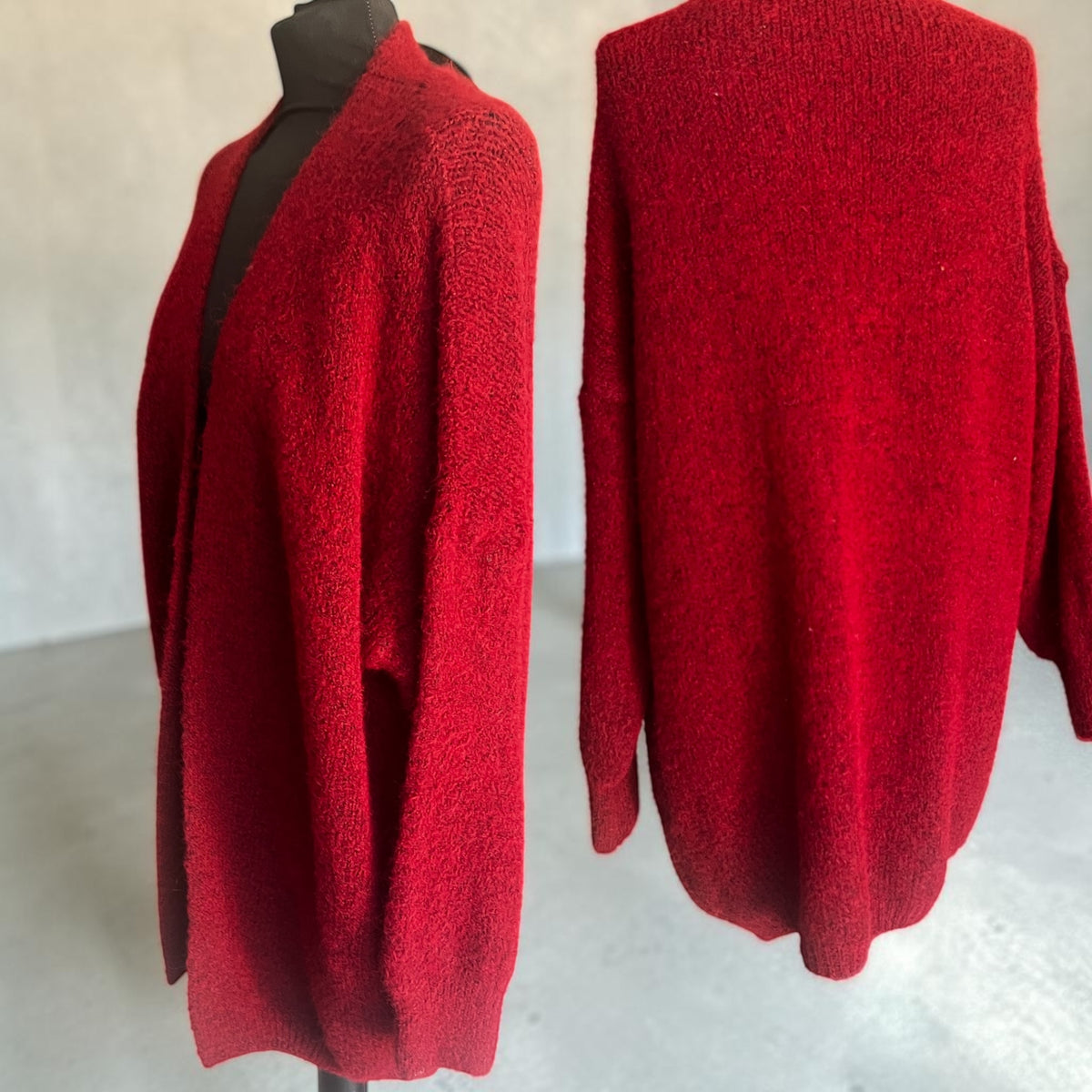 Vest bordeaux one size past voor mt 48 tot 58