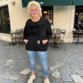 Sweatshirt met pailletten One size makkelijk tot 46