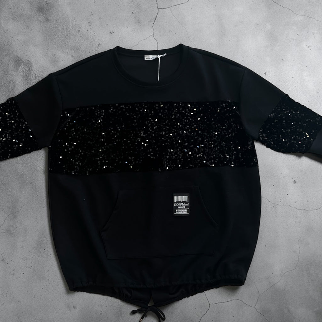Sweatshirt met pailletten One size makkelijk tot 46