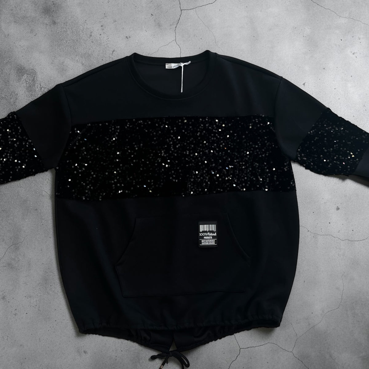 Sweatshirt met pailletten One size makkelijk tot 46