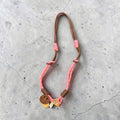 Ketting roze bordeaux en smiley