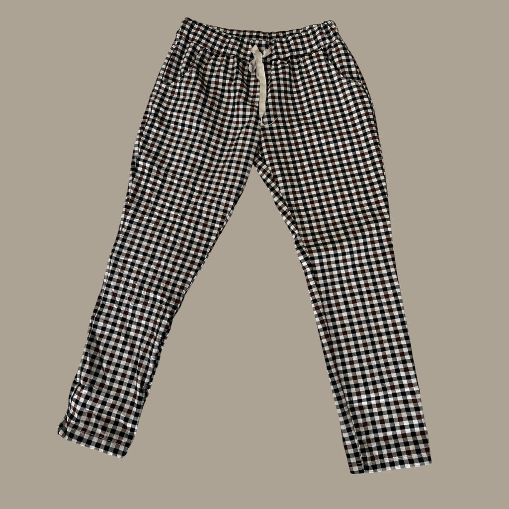 Jogger in ruitjes one size past voor 38-40 kleine 42