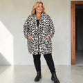 Panter print vest stretch Plus size to maat 58