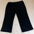 Zwarte broek stretch rechte pijpen past voor mat 56-58
