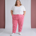 La Bass jogger broek roze past voor maat 50-52-54