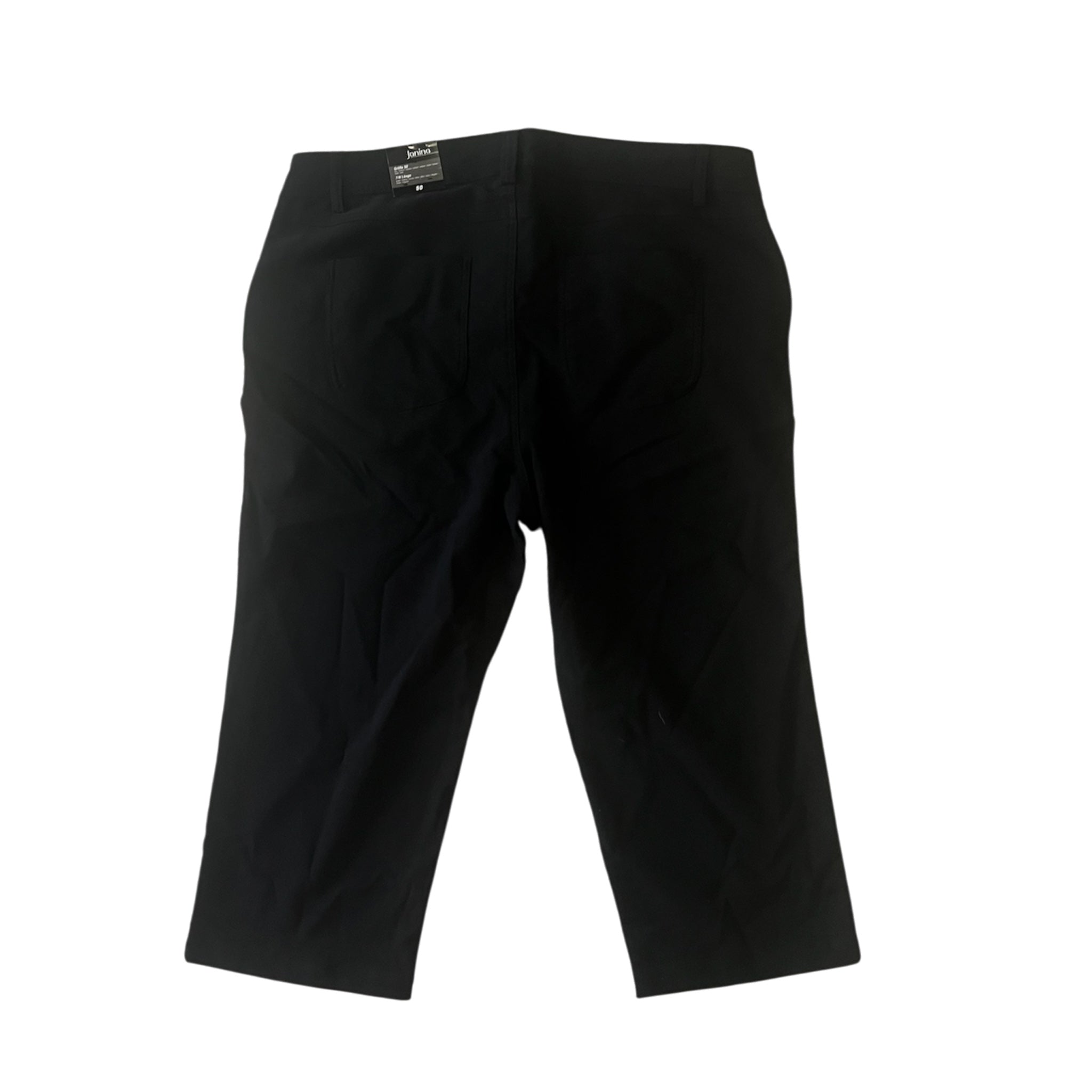 Capri zwart nieuw met kaartje maat 52 zit  stretch in
